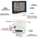 Higrômetro Digital – Medição Precisa de Temperatura, Umidade e Relógio Integrado!